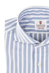 Shirt Oxford  Big Stripes Light Blue and White