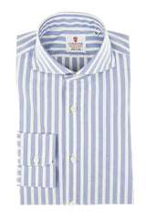 Shirt Oxford  Big Stripes Light Blue and White