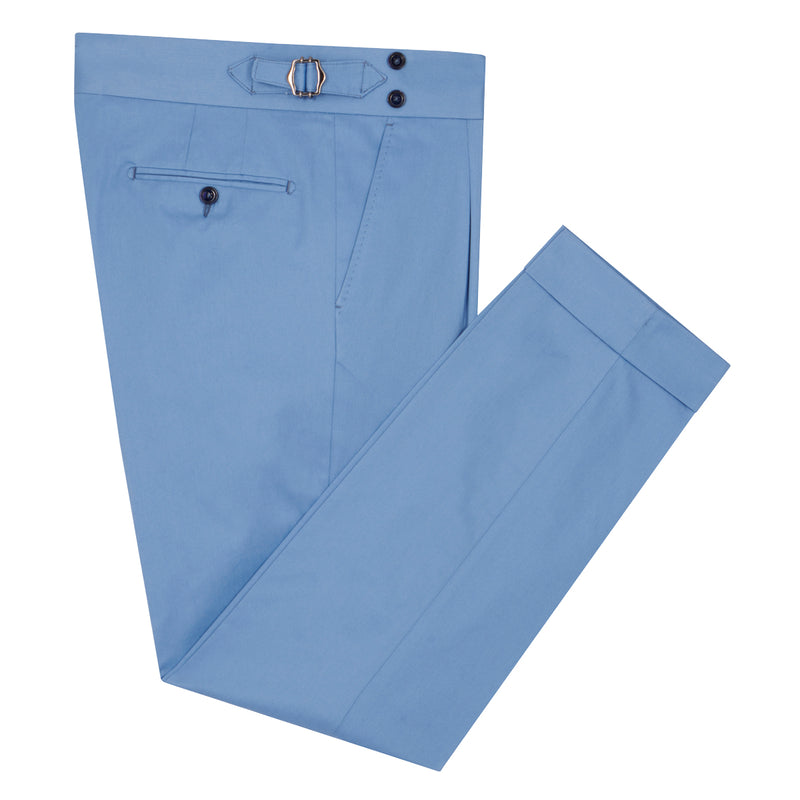 Azure Cotton  Trousers